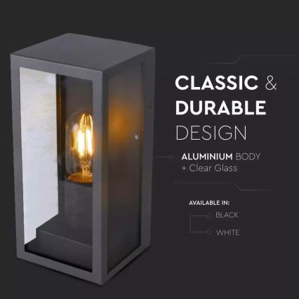 Iluminação de parede exterior 1xE27/60W/230V IP44