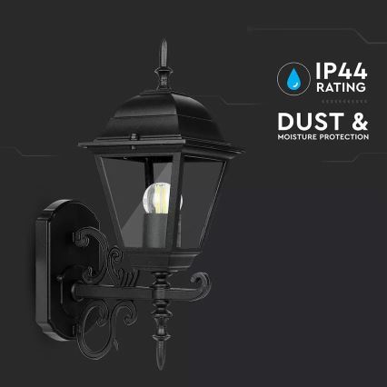 Iluminação de parede exterior 1xE27/60W/230V IP44