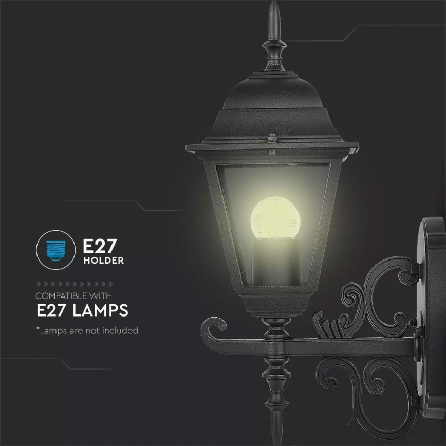 Iluminação de parede exterior 1xE27/60W/230V IP44