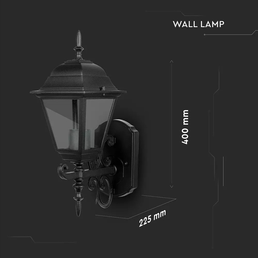 Iluminação de parede exterior 1xE27/60W/230V IP44