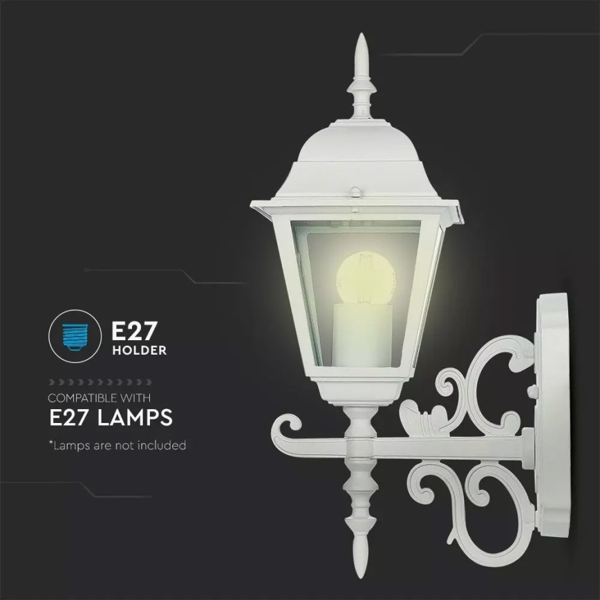Iluminação de parede exterior 1xE27/60W/230V IP44