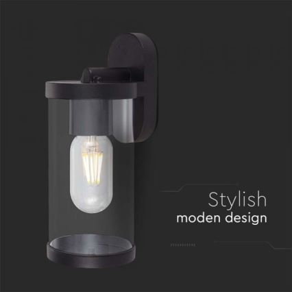 Iluminação de parede exterior 1xE27/60W/230V IP44 preto