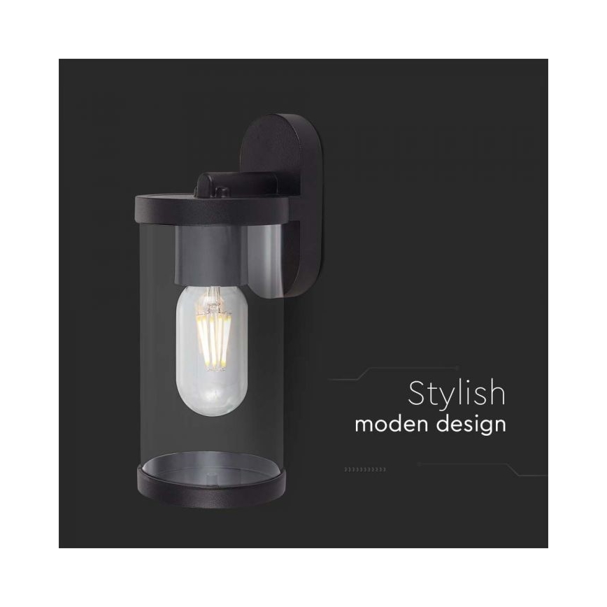 Iluminação de parede exterior 1xE27/60W/230V IP44 preto