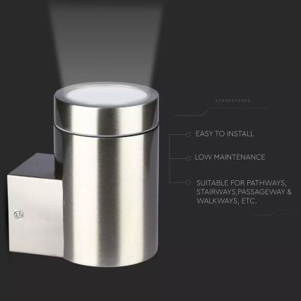 Iluminação de parede exterior 1xGU10/35W/230V IP44