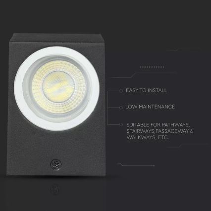 Iluminação de parede exterior 1xGU10/35W/230V IP44