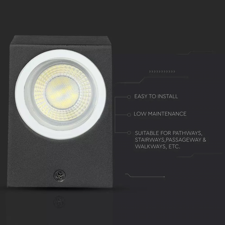 Iluminação de parede exterior 1xGU10/35W/230V IP44