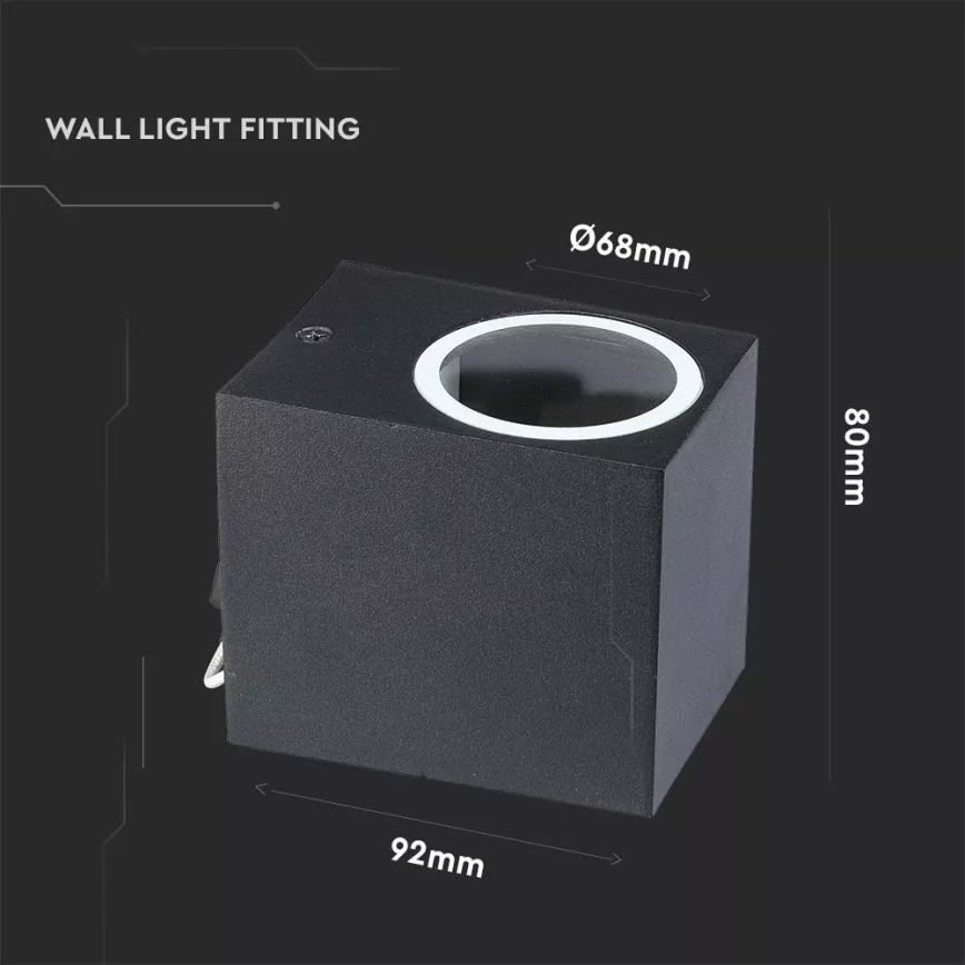 Iluminação de parede exterior 1xGU10/35W/230V IP44