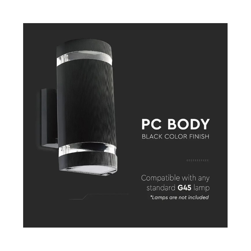 Iluminação de parede exterior 2xE27/60W/230V IP44
