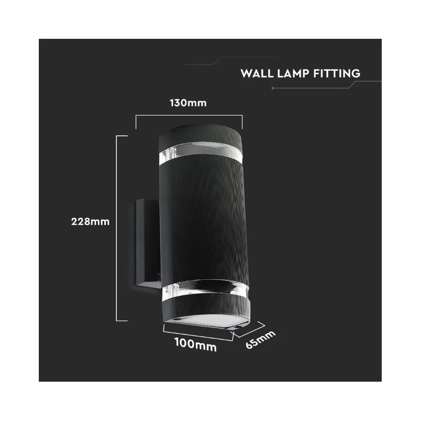 Iluminação de parede exterior 2xE27/60W/230V IP44