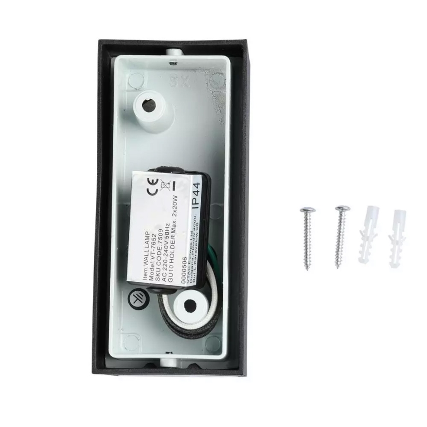 Iluminação de parede exterior 2xGU10/20W/230V IP44