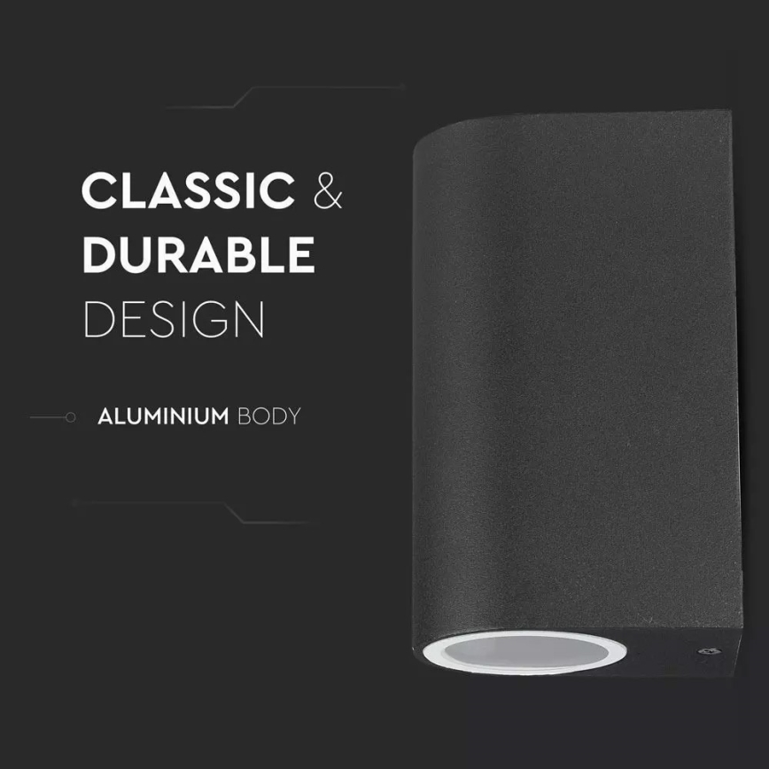 Iluminação de parede exterior 2xGU10/20W/230V IP44