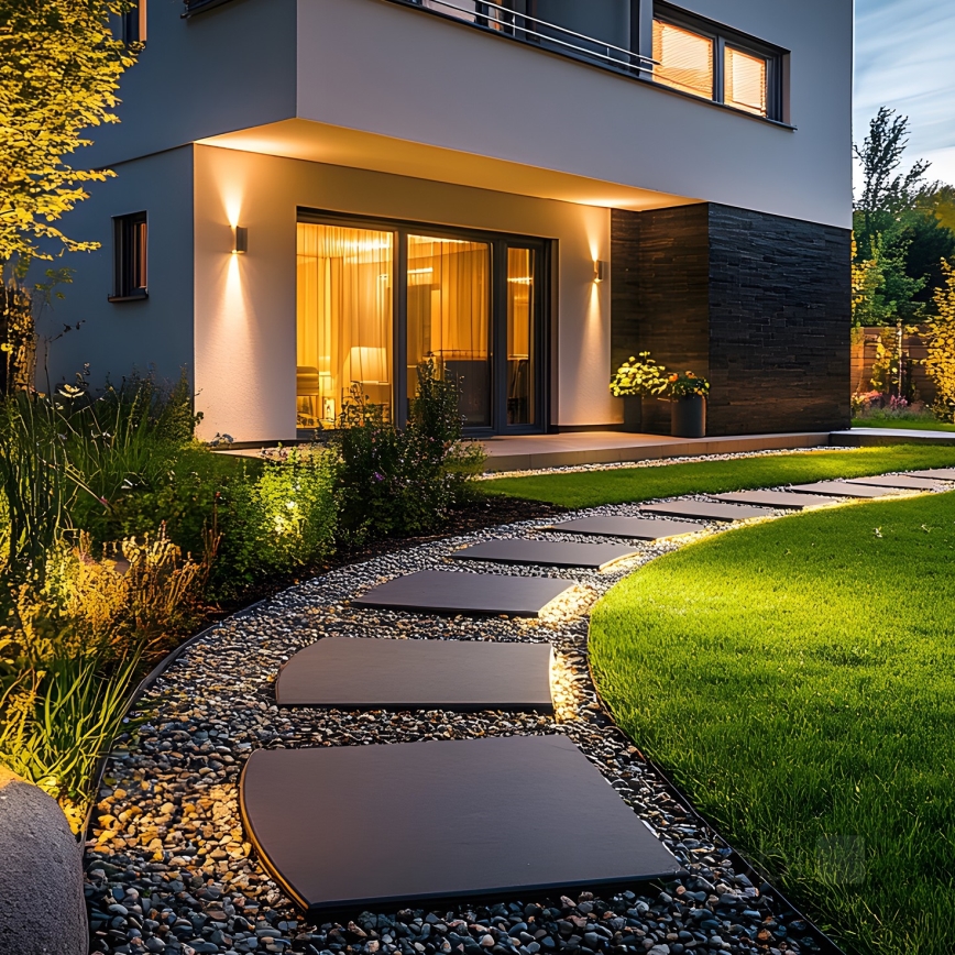 Iluminação de parede exterior 2xGU10/35W/230V IP54 redondo preto