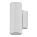 Iluminação de parede exterior 2xGU10/40W/230V IP54 branco