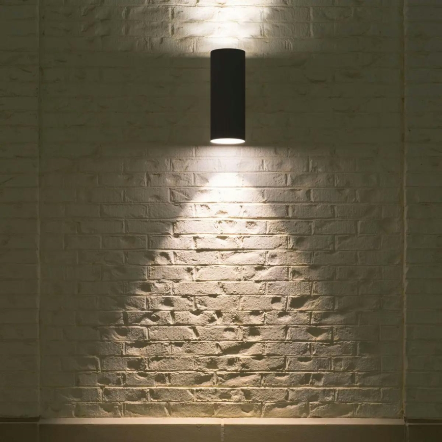 Iluminação de parede exterior 2xGU10/40W/230V IP54 preto