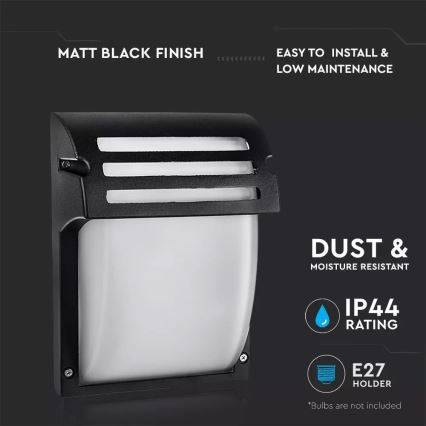 Iluminação de parede exterior AMALFI 1xE27/60W/230V IP44