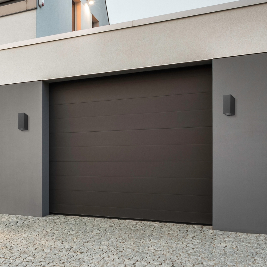Iluminação de parede exterior BOKA 2xGU10/60W/230V IP44 preta