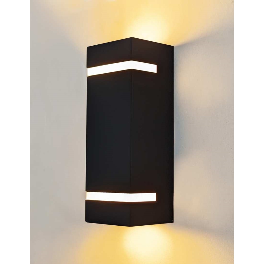 Iluminação de parede exterior BRICK 2xGU10/7W/230V IP44