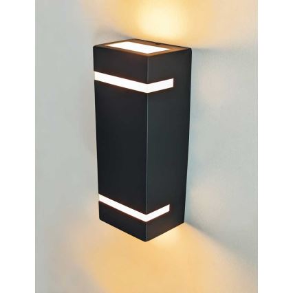 Iluminação de parede exterior BRICK 2xGU10/7W/230V IP44