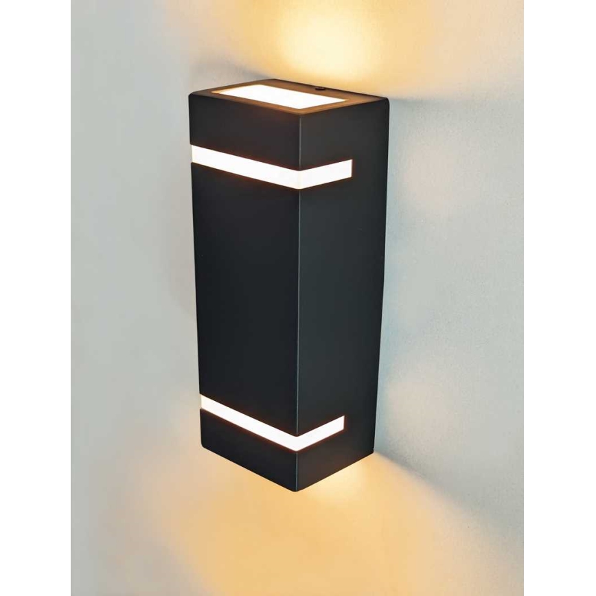 Iluminação de parede exterior BRICK 2xGU10/7W/230V IP44
