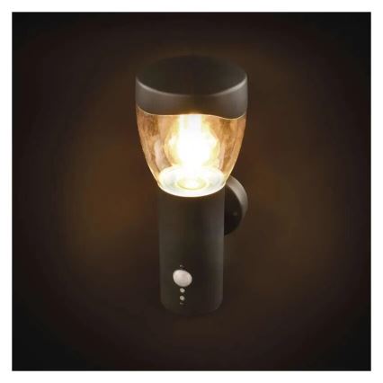 Iluminação de parede exterior com sensor ARTEO 1xE27/15W/230V IP44