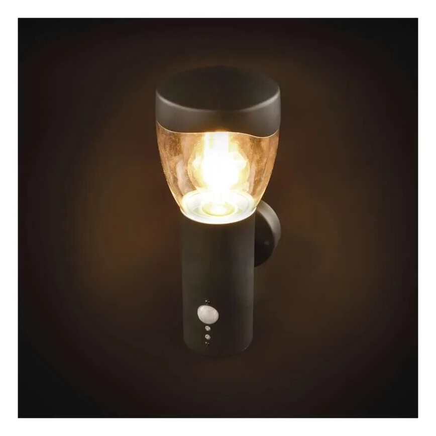 Iluminação de parede exterior com sensor ARTEO 1xE27/15W/230V IP44