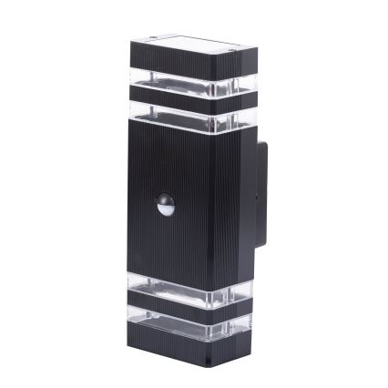 Iluminação de parede exterior com sensor BREZZA 2xGU10/35W/230V IP65