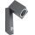 Iluminação de parede exterior com sensor QUAZAR 1xGU10/35W/230V IP44 cinzenta