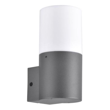Iluminação de parede exterior DALLAS 1xE27/12W/230V IP44 grafite