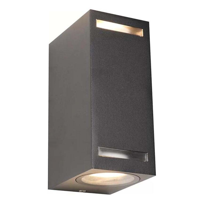 Iluminação de parede exterior FAVEIRA 2xGU10/7W/230V IP44 antracite