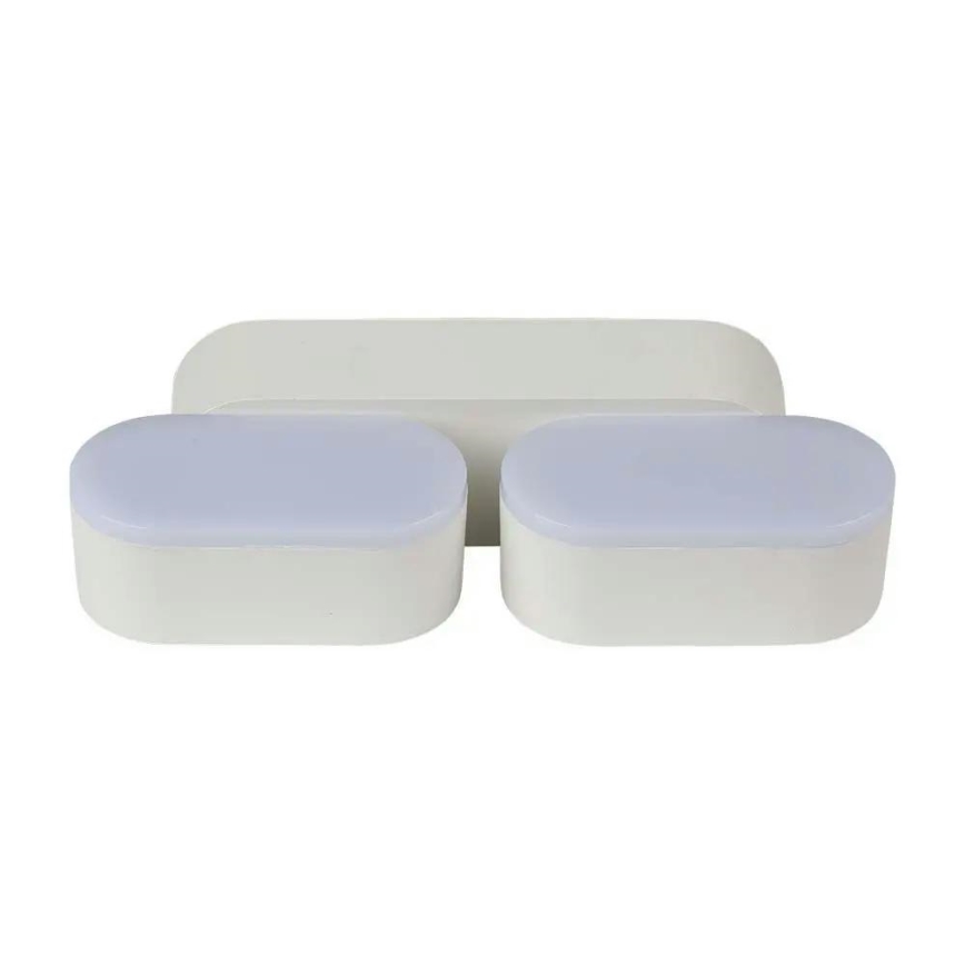 Iluminação de parede exterior flexível LED 2xLED/12W/230V IP65 cinzenta
