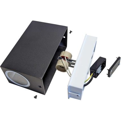 Iluminação de parede exterior GUBE-S 2xGU10/7W/230V IP44