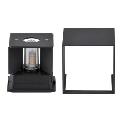 Iluminação de parede exterior KIOTO 1xG9/5W/230V IP44 preta