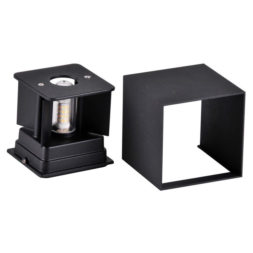 Iluminação de parede exterior KIOTO 1xG9/5W/230V IP44 preta
