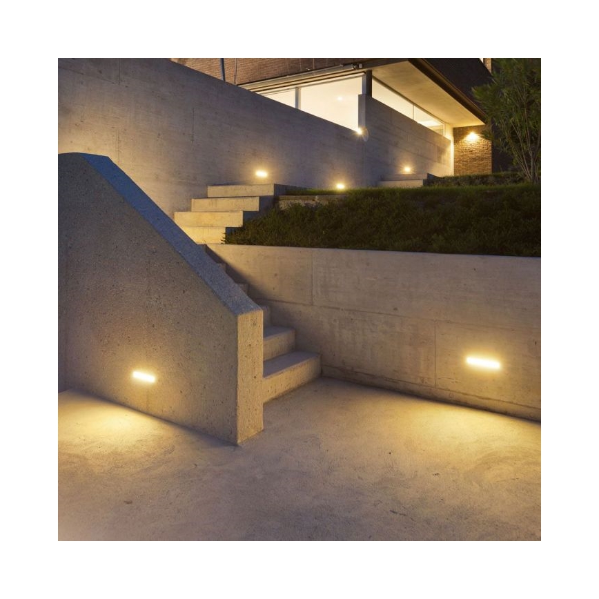 Iluminação de parede exterior LED/12W/230V 3000K IP65