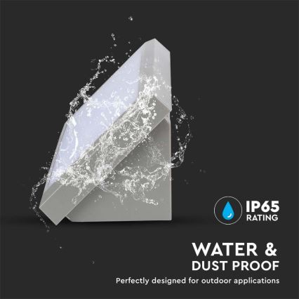 Iluminação de parede exterior LED/12W/230V 3000K IP65