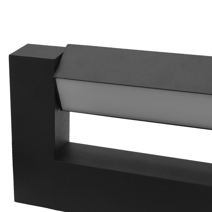 LED Flexível iluminação de parede exterior 2xLED/16W/230V IP54 90 cm preto