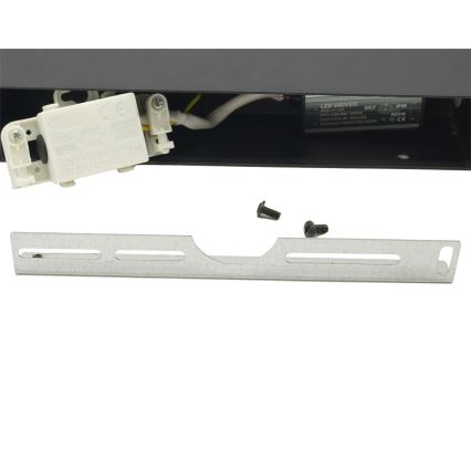 LED Flexível iluminação de parede exterior 2xLED/16W/230V IP54 90 cm preto