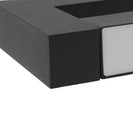 LED Flexível iluminação de parede exterior 2xLED/16W/230V IP54 90 cm preto