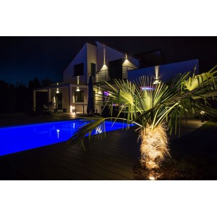 Iluminação de parede exterior LED 2xLED/3W/230V IP54 preta