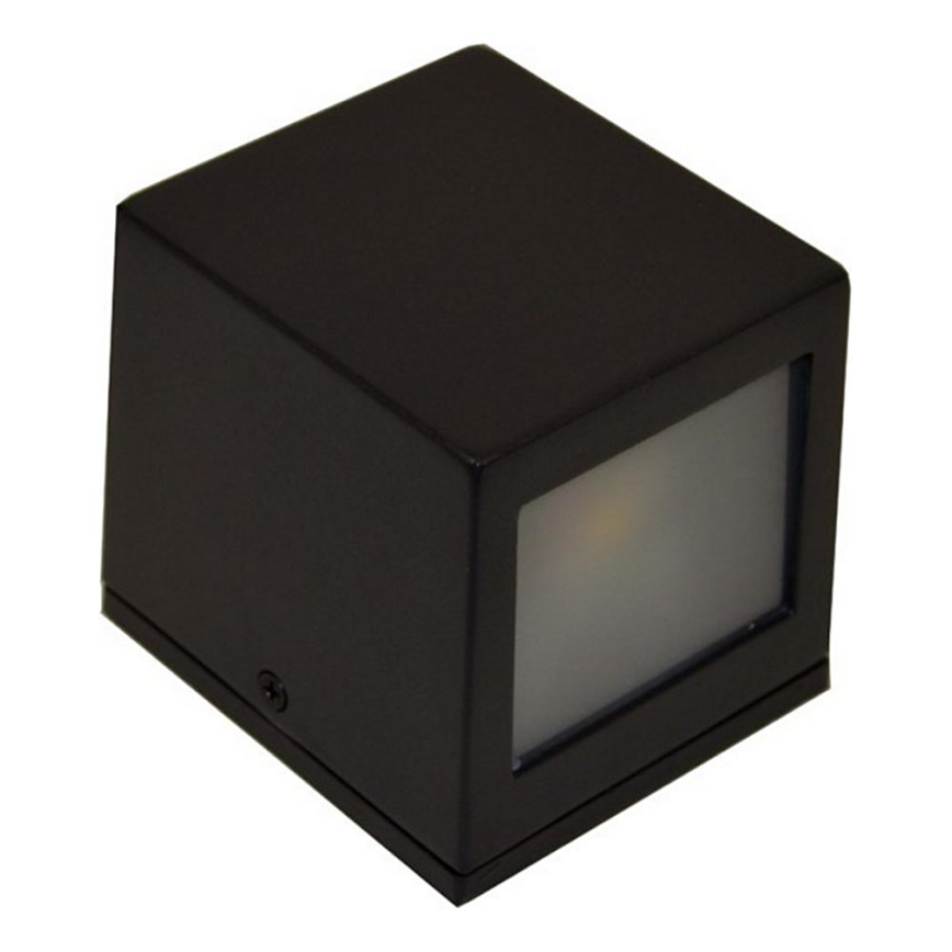 Iluminação de parede exterior LED 2xLED/5W/230V 4000K IP54 preto