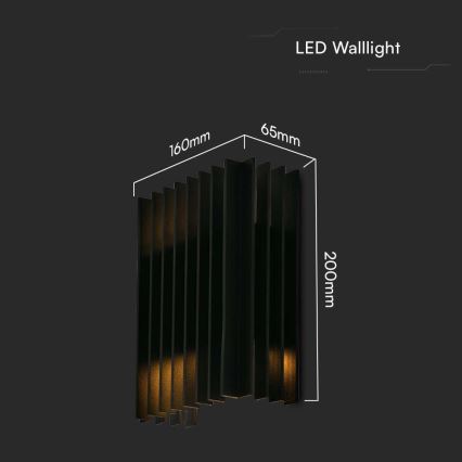 Iluminação de parede exterior LED 2xLED/6W/230V IP65 3000K