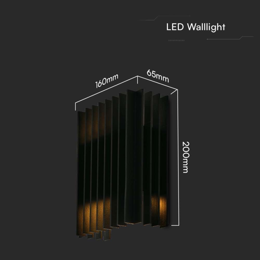 Iluminação de parede exterior LED 2xLED/6W/230V IP65 3000K