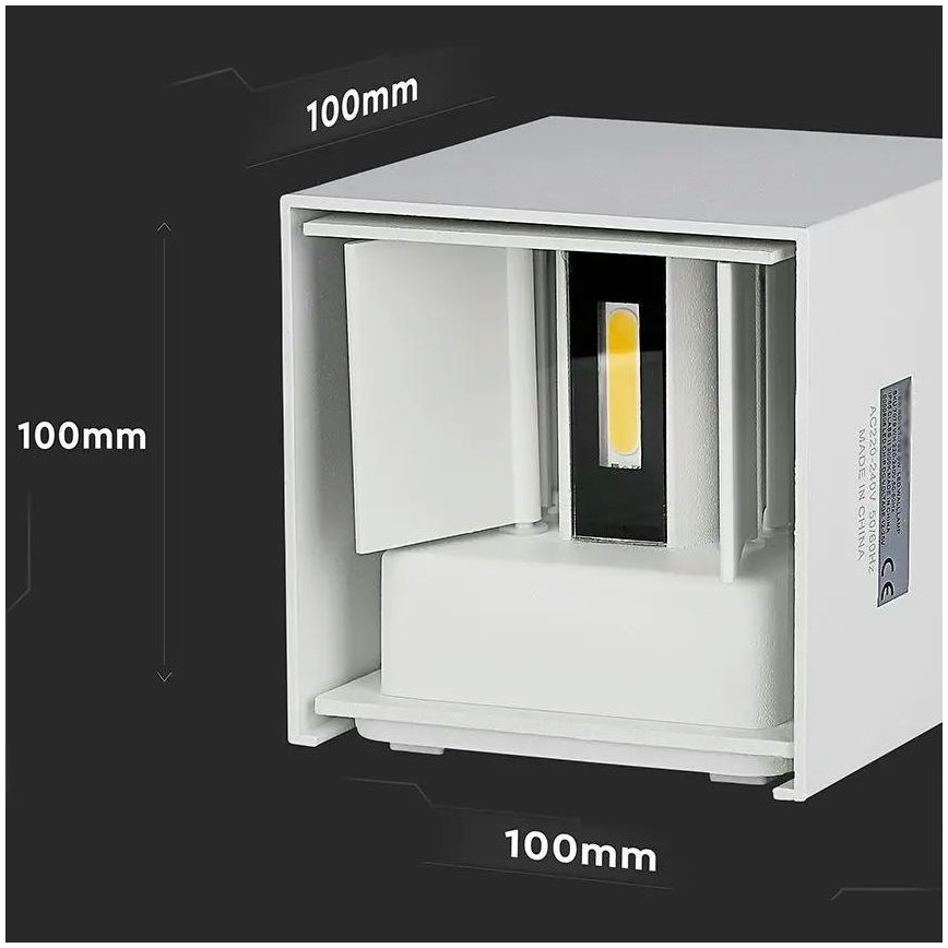 Iluminação de parede exterior LED/5W/230V 3000K IP65 branco