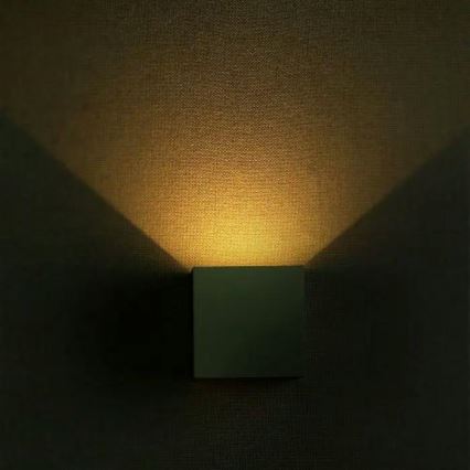 Iluminação de parede exterior LED/5W/230V 3000K IP65 cinzenta