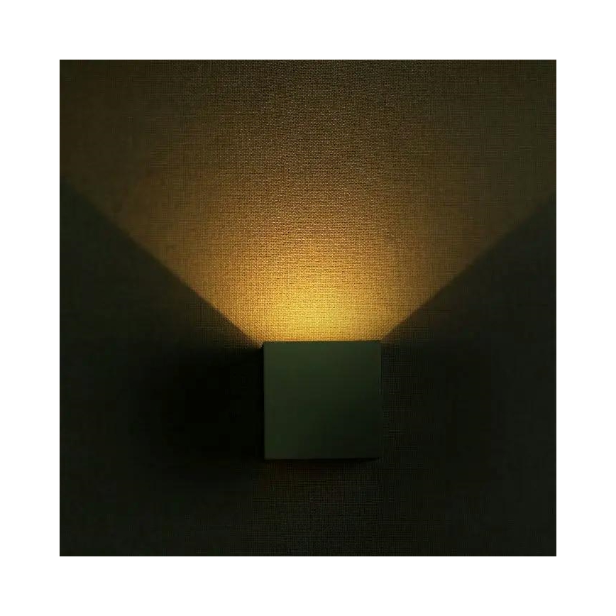 Iluminação de parede exterior LED/5W/230V 3000K IP65 cinzenta