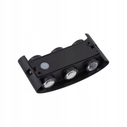 Iluminação de parede exterior LED ARROW 6xLED/1W/230V IP54 preto