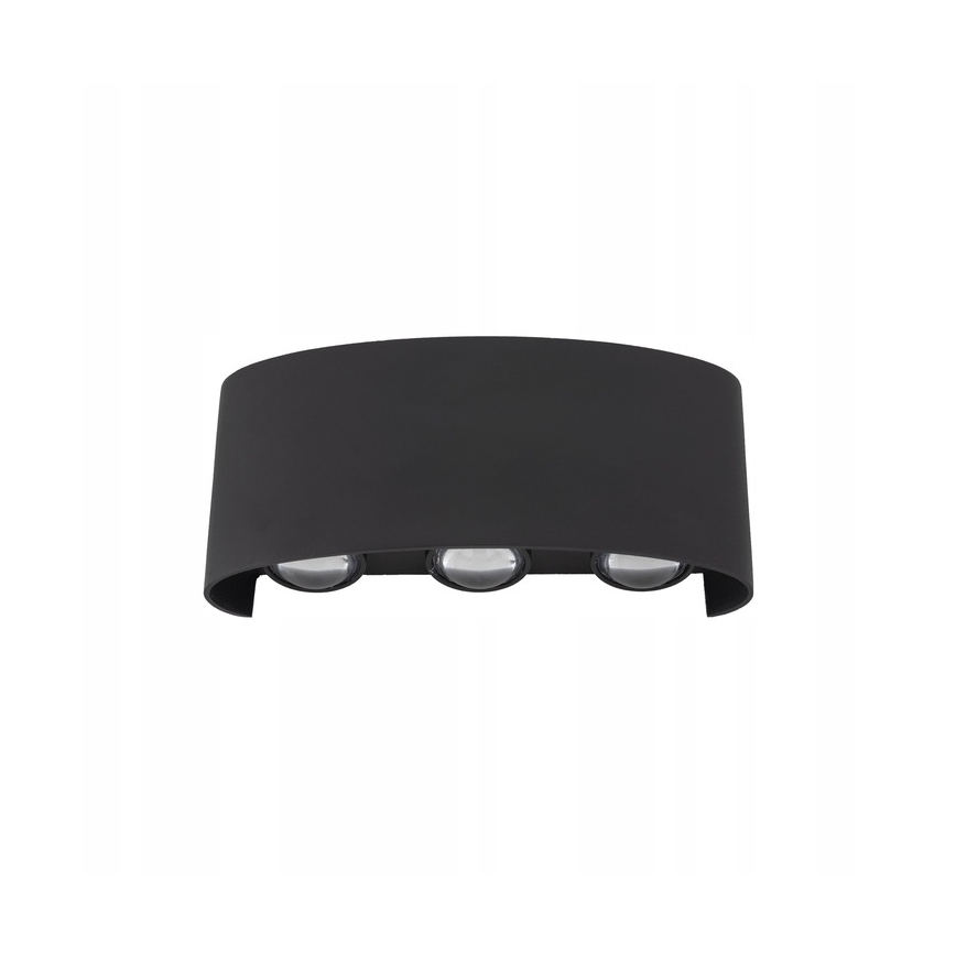 Iluminação de parede exterior LED ARROW 6xLED/1W/230V IP54 preto