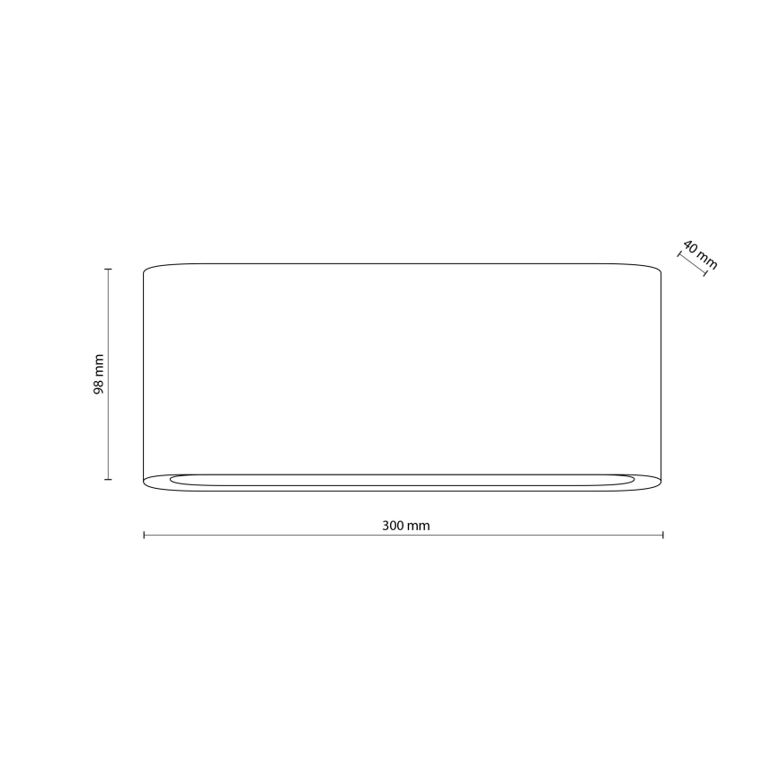 Iluminação de parede exterior LED ARWENA 2xLED/12W/230V IP54 preto