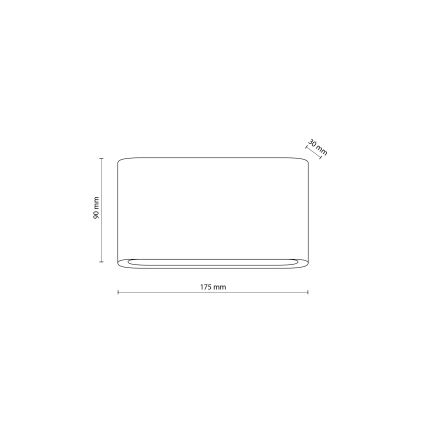 Iluminação de parede exterior LED ARWENA 2xLED/6W/230V IP54 preto