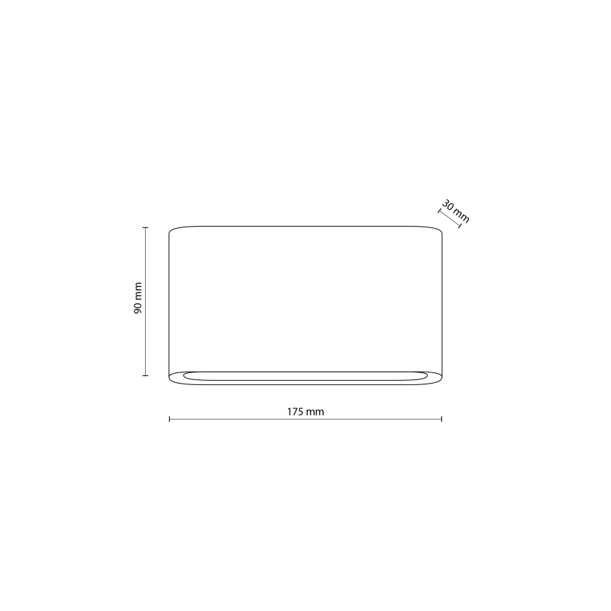 Iluminação de parede exterior LED ARWENA 2xLED/6W/230V IP54 preto